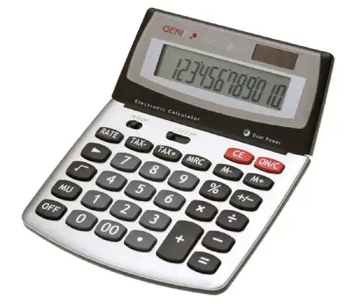 Tisch-Taschenrechner Genie 560 T mit 12-stelliger Anzeige
