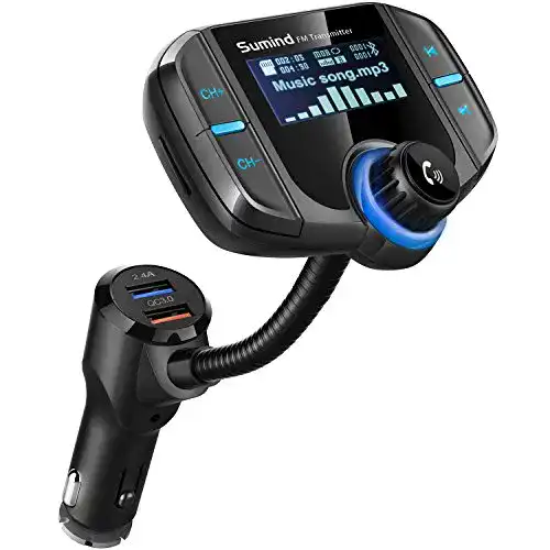 DAB-FM-Transmitter Sumind mit Bluetooth und 1,7 Zoll Display