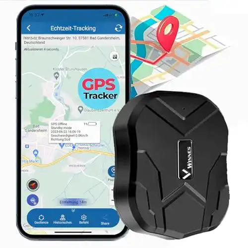 GPS-Tracker für Autos mit 5000mAh und Echtzeit-Ortung