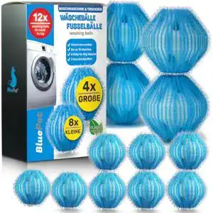 Tierhaarentferner Waschmaschine Bluepet 12er Set für effektive Reinigung