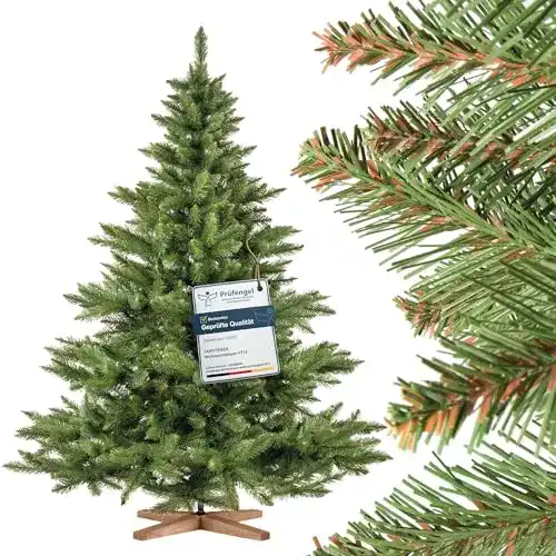 Künstlicher Weihnachtsbaum von FairyTrees mit Holzständer