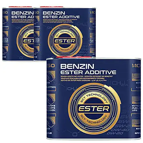 Benzin Additiv MANNOL 3 x 500 ml 9950 Benzin Ester Additive