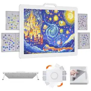 Puzzle-Tisch Lifewit 1500 Teile drehbares Puzzlebrett mit Schubladen