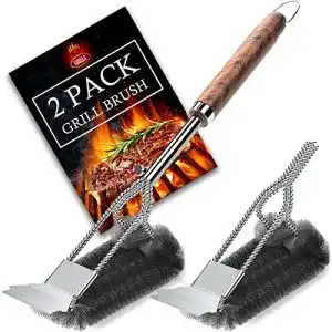 Grillbürste und Schaber von POLIGO für sichere Grillreinigung
