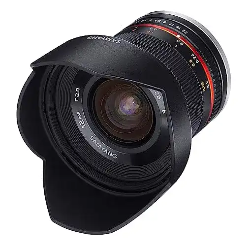 Samyang 12mm F2.0 MFT Objektiv für Micro Four Thirds Kameras