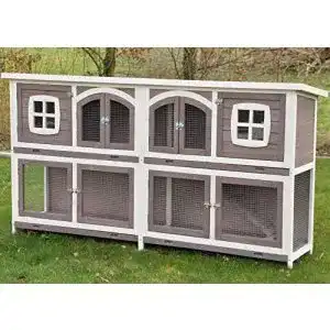Kaninchenstall Nanook Murmel XXL Doppel Hasenstall für mehrere Tiere