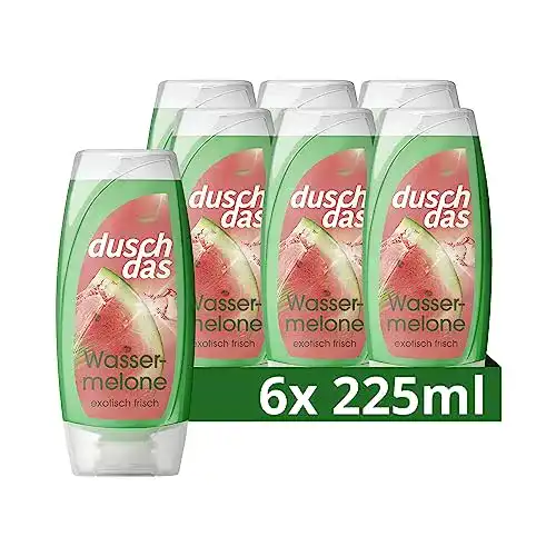 Duschdas Duschgel Wassermelone mit Fresh-Energy-Duftformel 6x 225 ml