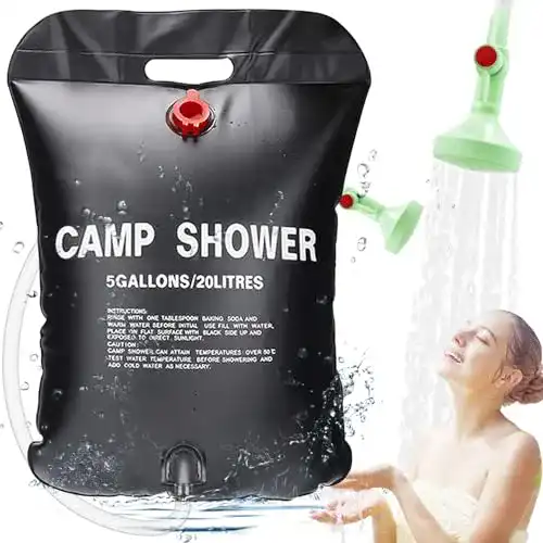 Campingdusche ECtury 20l Solardusche für mobiles Duschen unterwegs