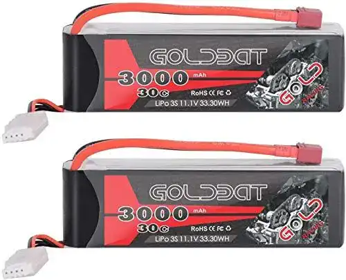 GOLDBAT 3S LiPo RC Batterie 3000 mAh 11,1 V 30C mit Dean T Stecker