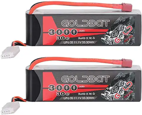 GOLDBAT 3S LiPo RC Batterie 3000 mAh 11,1 V 30C mit Dean T Stecker