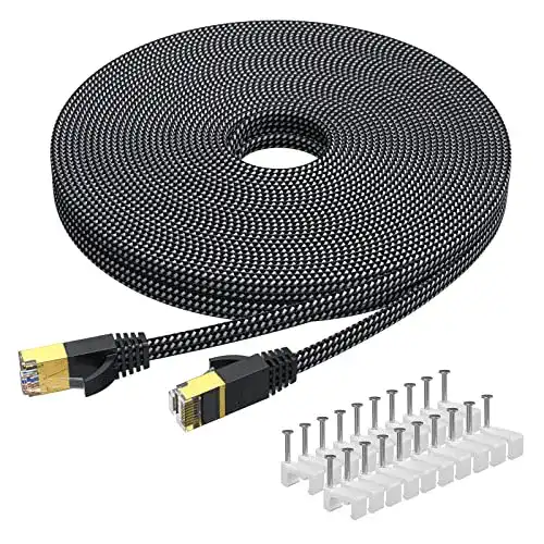 LAN-Kabel 20m KINBETA CAT 7 Ethernet Kabel für Hochgeschwindigkeit