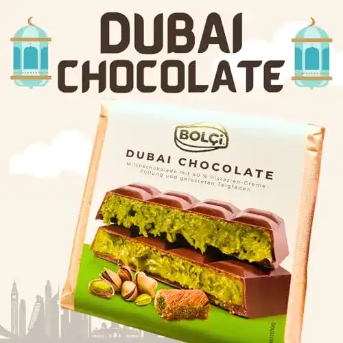 Dubai Schokolade mit Pistaziencreme und Kadayif 100g
