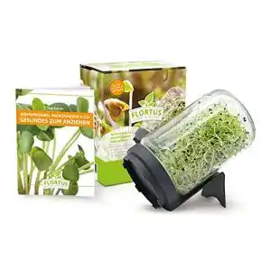 Sprossengläser Flortus für die eigene Anzucht von Keimsprossen