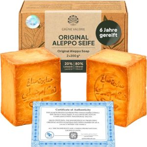 Haarseife Grüne Valerie Naturkosmetik Original Aleppo Set 2 x 200g