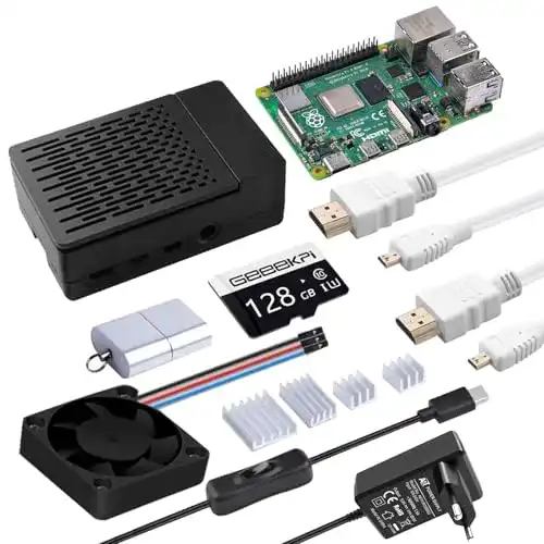 GeeekPi Raspberry Pi 4 8GB Starter Kit mit 128GB SD-Karte