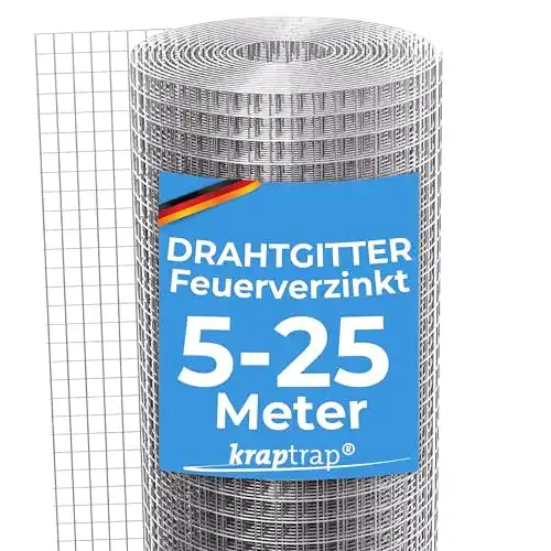 Volierendraht Kraptrap Drahtgitter verzinkt 12×12 stabil