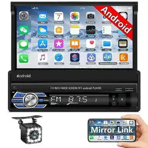 Camecho Android 10.0 Autoradio mit Rückfahrkamera im 1-DIN-Format