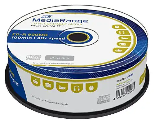 CD-R MediaRange 900MB 100 Minuten 48x Schreibgeschwindigkeit