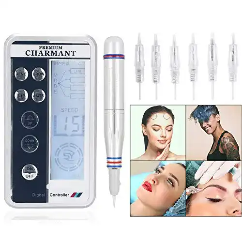 Permanent-Make-up-Maschine ZJchao Tattoo Pen Kit mit Nadeln