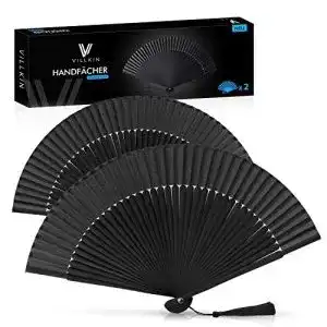 Fächer Villkin 2er Set – Handfächer für Sommer und Veranstaltungen