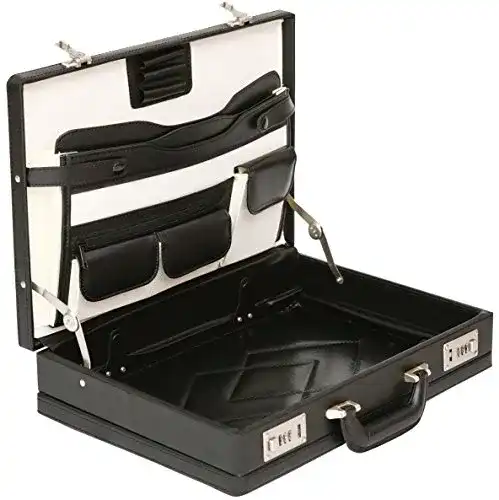 Aktenkoffer TASSIA Business mit Dehnfalte und Attachénkoffer