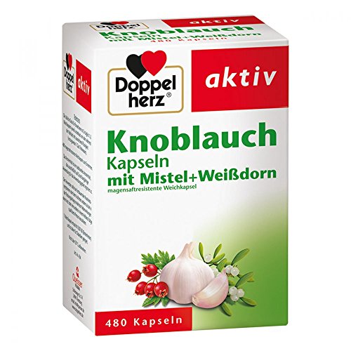Knoblauch-Mistel-Weißdorn-Kapseln von Doppelherz zur Arterienpflege