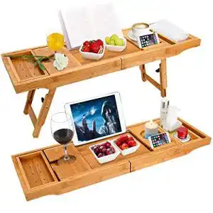 Badewannenablage Unuber Bath Caddy und Laptop- sowie Bett-Tisch
