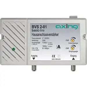 Antennenverstärker Axing BVS 2-01 für Kabel-TV mit 25 dB Verstärkung