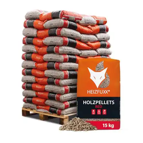 Holzpellets HEIZFUXX Red Hartholz Pellets für Öko-Heizungen