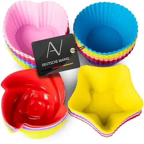 Silikon Muffinformen AVANA Wiederverwendbare Backformen