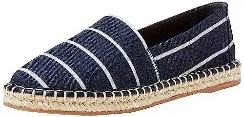 Espadrilles für Damen von The Drop in Lila, Flach und Gestreift