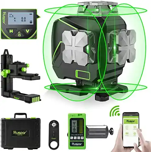 Huepar 16 Linien selbstnivellierender Laser Level 4×360°
