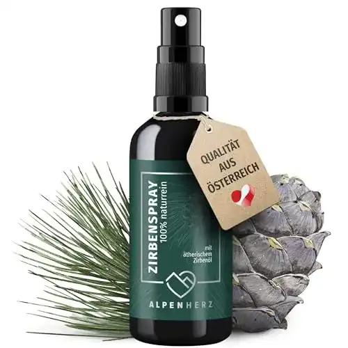 Zirbenspray Alpenherz 100 ml mit ätherischem Zirbenöl