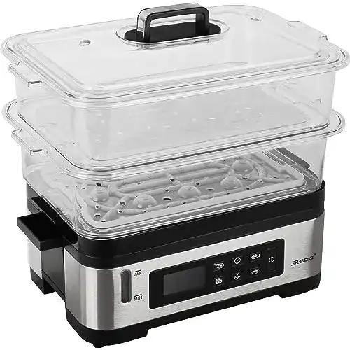 Dampfgarer Steba DG 2 mit variablem Garraum und LCD-Display
