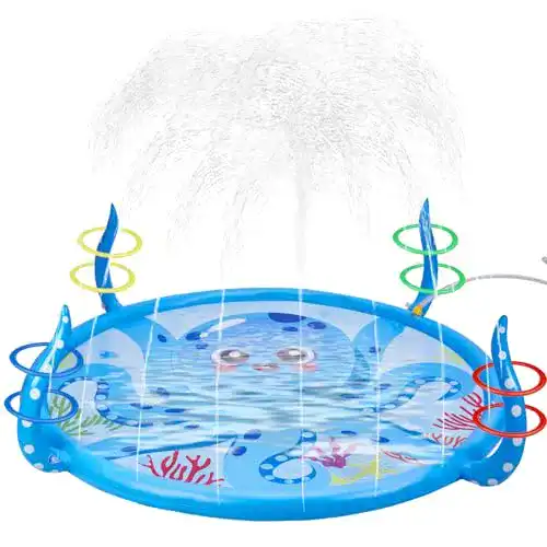 Wassersprinkler für Kinder – Aufblasbarer Octopus-Sprinkler