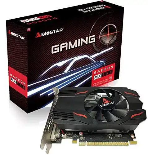 Biostar Radeon RX 550 4GB GDDR5 Grafikkarte mit 128-Bit Schnittstelle