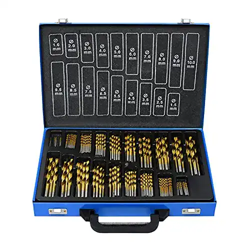 170-teiliges Metallbohrer Set von LZQ, DIN 338, für Profi-Anwendungen
