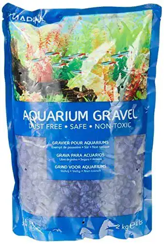 Aquarium Kies Marina Deko-Kies 2 kg in Blau für Aquarien