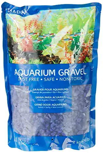 Aquarium Kies Marina Deko-Kies 2 kg in Blau für Aquarien