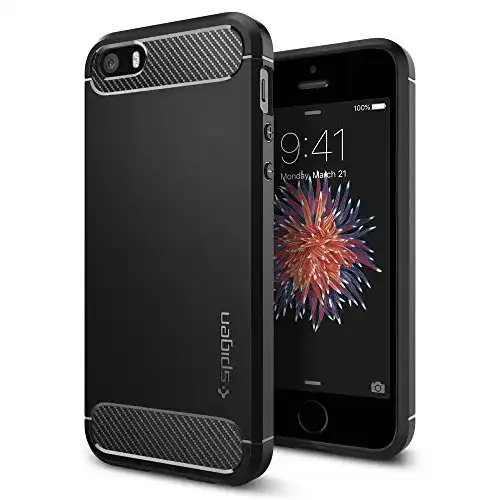 Spigen Rugged Armor Hülle für iPhone SE, iPhone 5s und iPhone 5