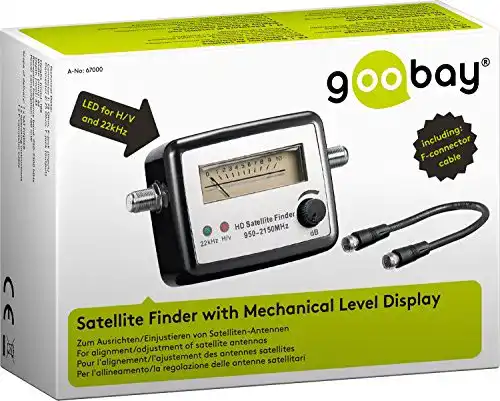 Sat-Finder Goobay 67000 Analoger Satelliten Finder mit F-Anschlusskabel