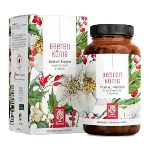 Camu-Camu-Kapseln mit Vitamin C Komplex, 180 Kapseln, pflanzlich und vegan