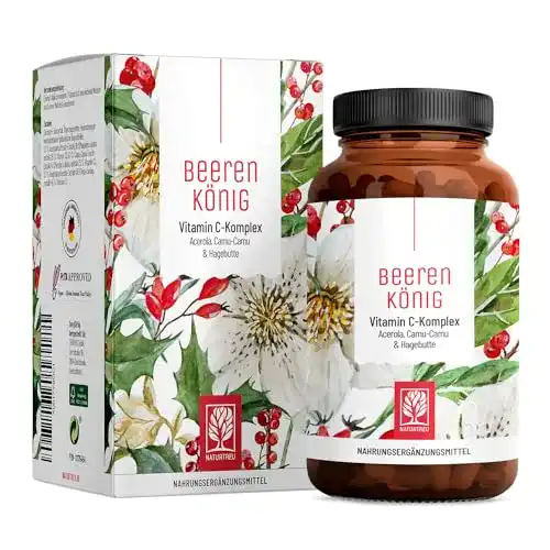 Camu-Camu-Kapseln mit Vitamin C Komplex, 180 Kapseln, pflanzlich und vegan
