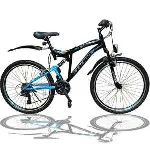 Mountainbike Talson 26 Zoll mit Vollfederung und 21-Gang Shimano