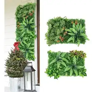 Pflanzenwand Vusddy Künstliche Paneele 60 x 40 cm – 2 Stück