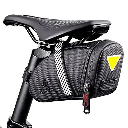 Satteltasche für Mountainbike und Rennrad mit wasserdichtem Reißverschluss