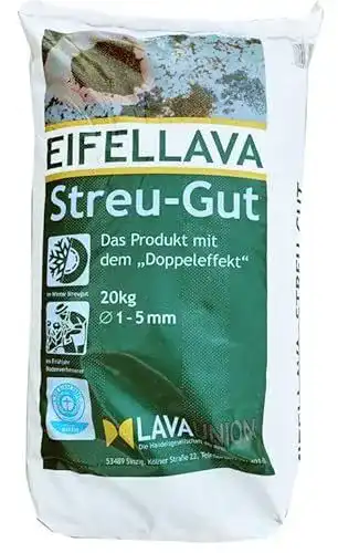 Streusplitt Bubbacare Eifellava 20 kg Lavagranulat 1-5 mm
