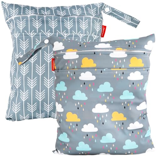 Wetbag Homybaby 2X Kindergarten Wasserdichte Nasstasche für Kinder