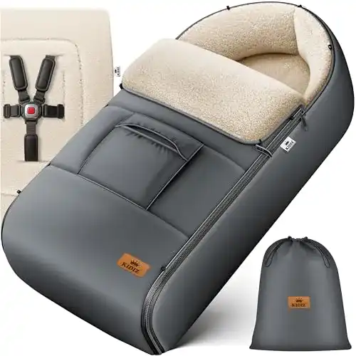 Baby Fußsack Kidiz für Babyschale und Kinderwagen im Winter