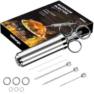 Bratenspritze aus Edelstahl Marinier- und BBQ-Spritze
